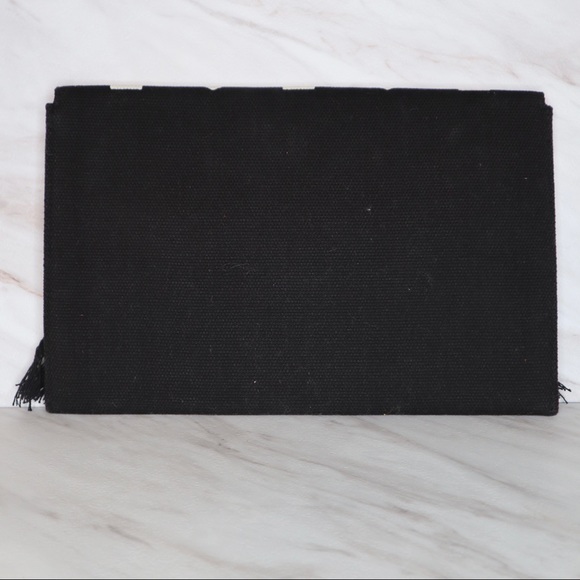 Stella & Dot Taj Clutch Black Multi Embroidery - Picture 5 of 7